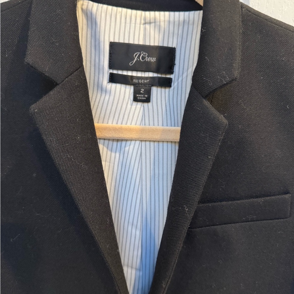 J. Crew Classic Black Women's Blazer Regent - Picture 2 of 6